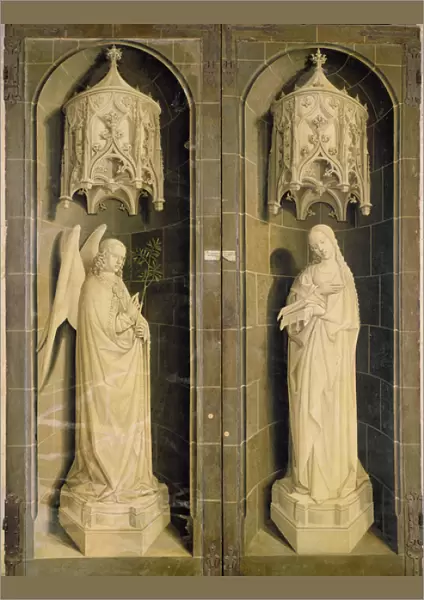 The Annunciation, outer panel from the Triptych of Moses and the Burning Bush, c