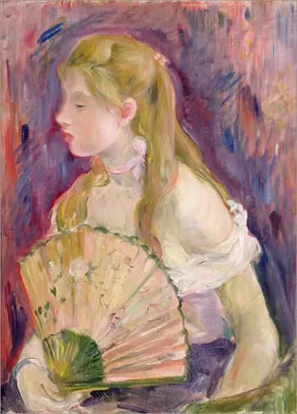 Young Girl with a Fan, 1893 (oil on canvas)