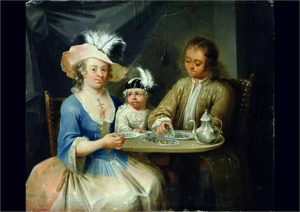 Family Portrait, c. 1760 (oil on panel)