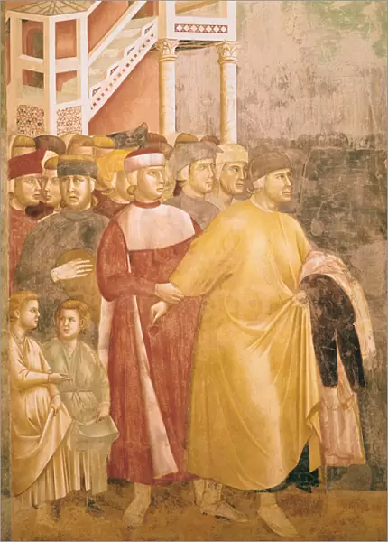 St. Francis Renounces all Worldly Goods, detail of Pietro di Bernardone, 1297-99 (fresco)