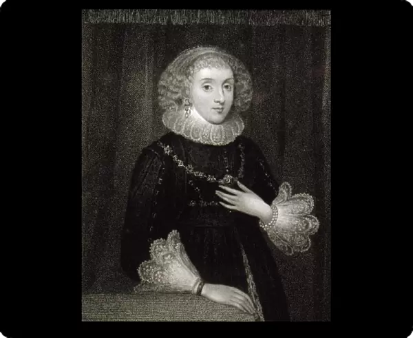 Portrait of Mary Herbert (1561-1621), Countess of Pembroke, from Lodge s