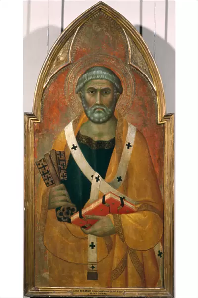 St. Peter, panel from a polyptych painted for the Convent of San Francesco de Colle Val d Elsa