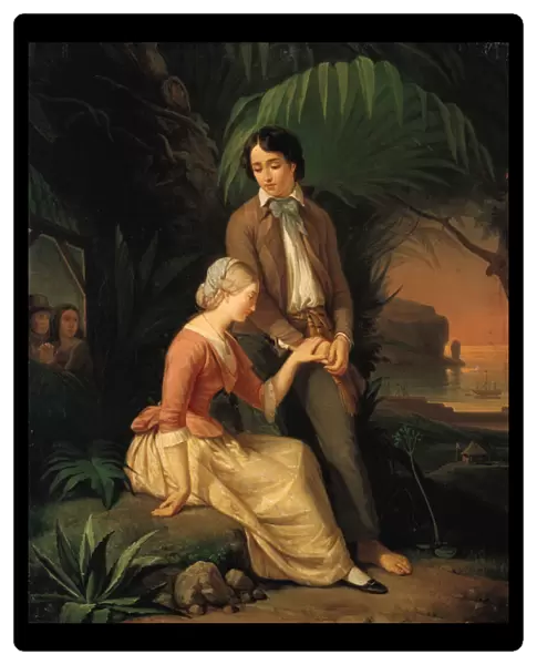 Paul and Virginie (oil on canvas)
