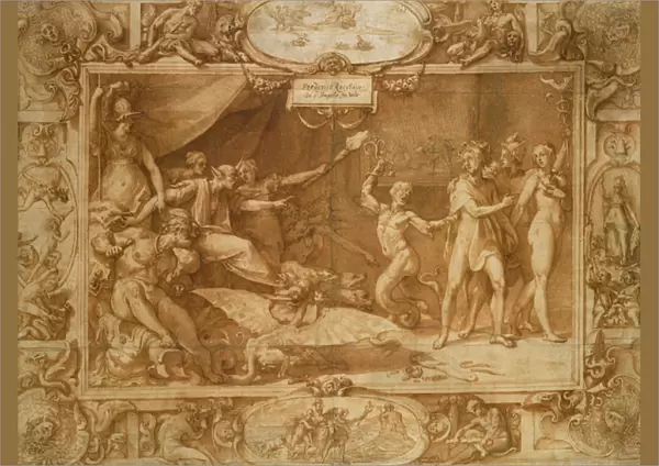 The Calumny of Apelles, 1572 (pen & brown ink & wash on paper)