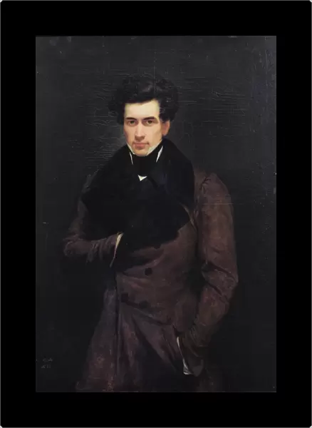 Armand Carrel (1800-36) (oil on canvas)