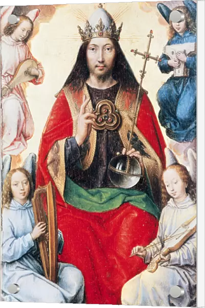 Triptych of Earthly Vanity and Divine Salvation, Christ in Glory from the reverse