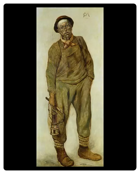 A Miner (oil on canvas)