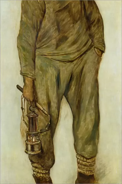 A Miner (oil on canvas)
