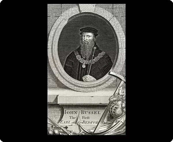 John Russell (1485-1555) 1st Earl of Bedford, from The Gallery of Portraits