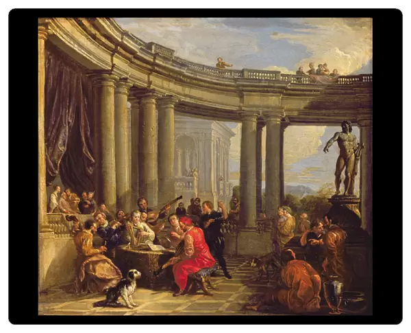 Concert in a Circular Gallery, c. 1718-19 (oil on canvas)
