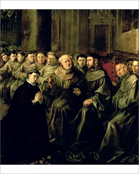 Welcoming St. Bonaventure (1221-74) into the Franciscan Order, c. 1628 (oil on canvas)