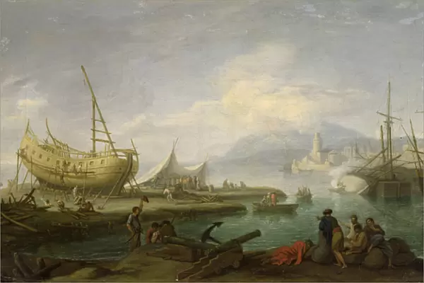 Coastal Landscape (oil on canvas)