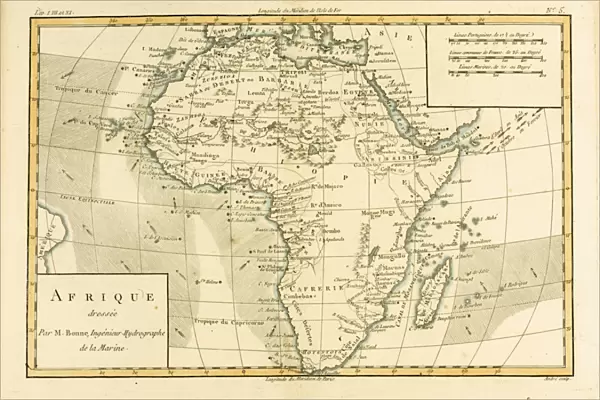 Africa, from Atlas de Toutes les Parties Connues du Globe Terrestre by Guillaume Raynal