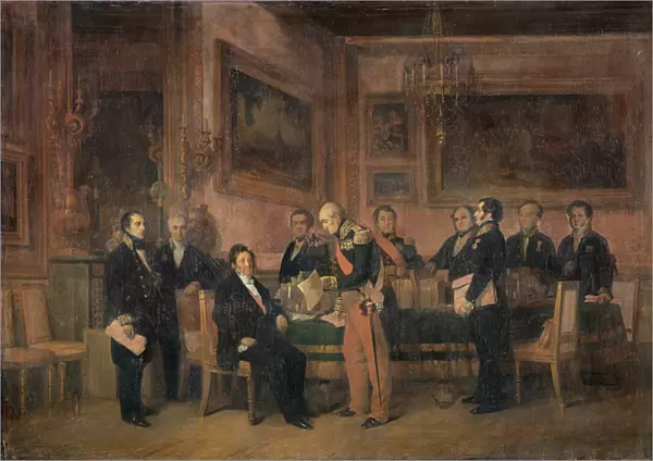 Council of Ministers at the Tuileries Signing the Law of Regency, 15th August 1842