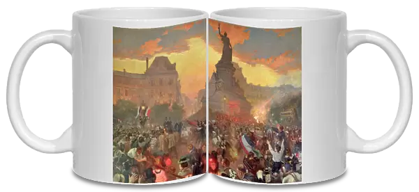 Carnival in Paris in Honour of the Russian Navy, 5th October 1893, 1900 (oil on canvas)