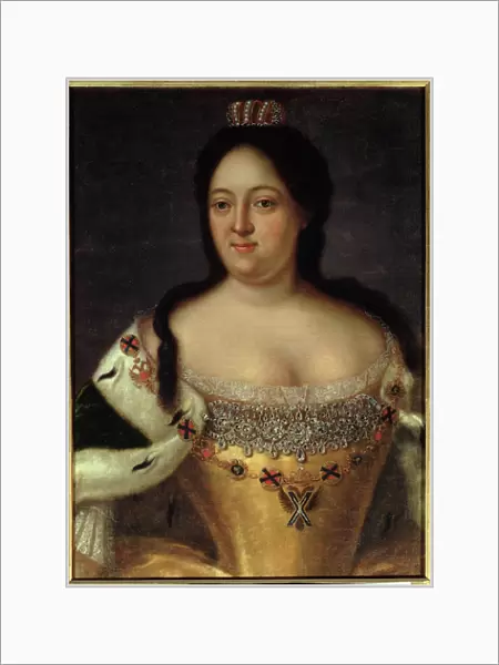 Portrait of Empress Anna Ioannovna (1693-1740) (oil on canvas)