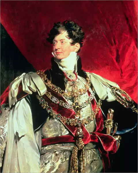 The Prince Regent, later George IV (1762-1830) in his Garter Robes (oil on canvas)