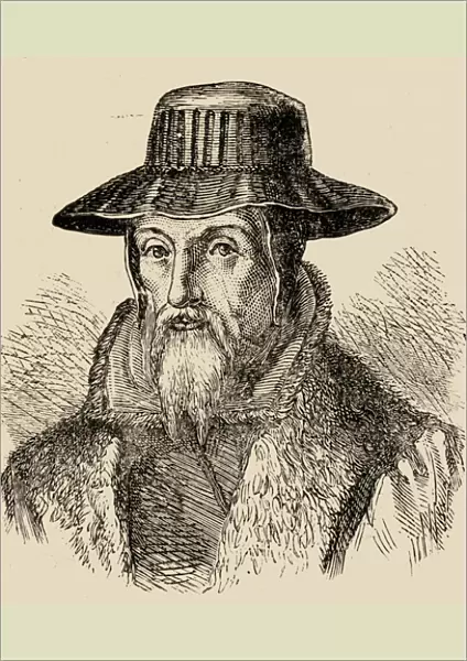 John Foxe (1516-87) (engraving)
