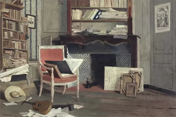 Interior of the Study of Doctor X (oil on canvas)
