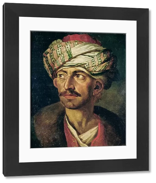 Head of an Oriental or Portrait Presumed to be Mustapha, c. 1819-21 (oil on canvas)