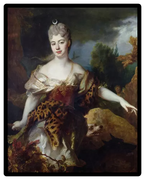 Portrait of Mademoiselle de Barral as Diana, c. 1714 (oil on canvas)