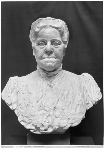 Bust of Madame Marie Laurent (terracotta) (b  /  w photo)