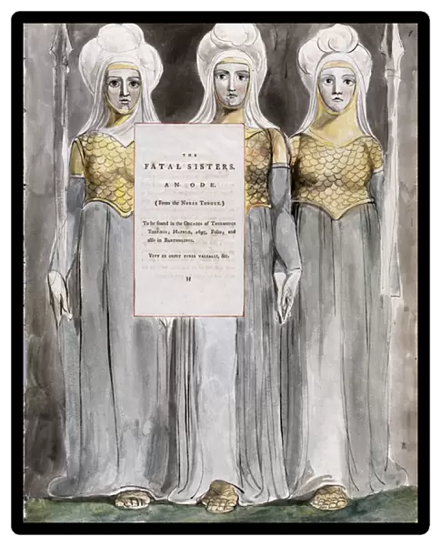 The Fatal Sisters, design 67 from The Poems of Thomas Gray, 1797-98 (w  /  c