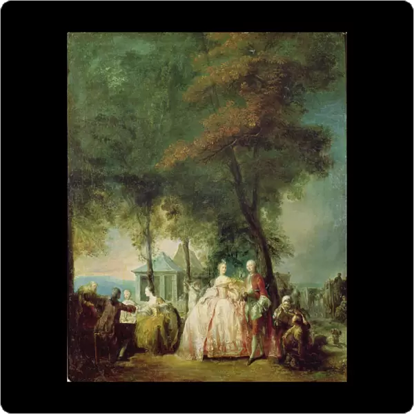 Promenade at Longchamp, c. 1760 (oil on canvas)