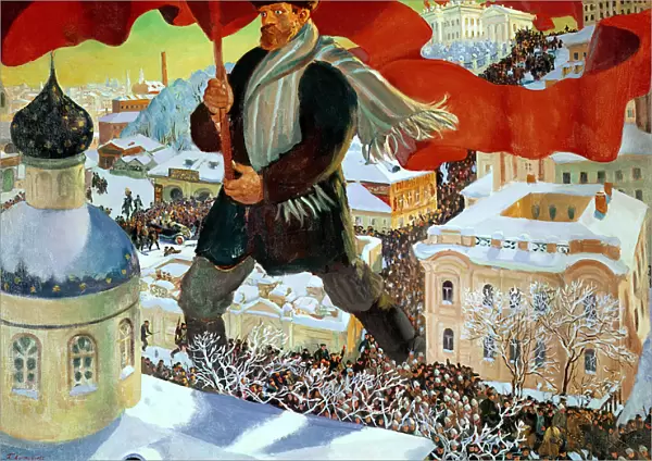 Bolshevik, 1920 (oil on canvas)