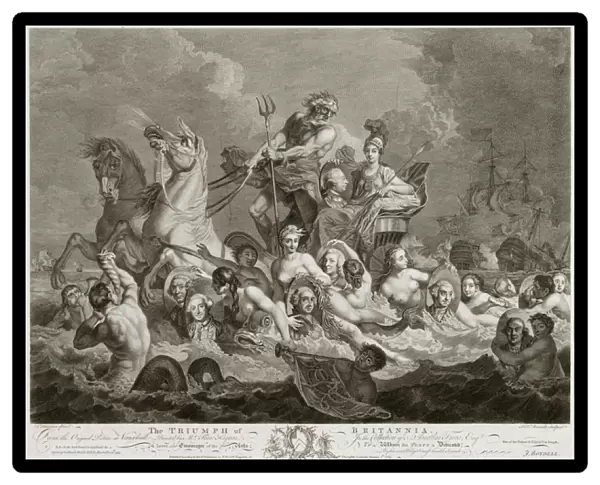 The Triumph of Britannia, c. 1765 (engraving)
