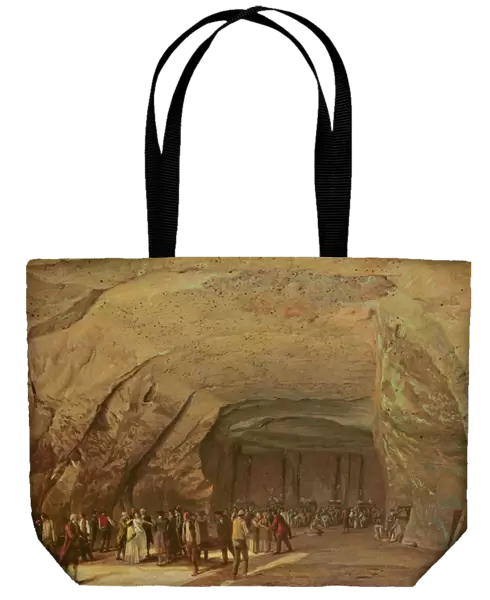 Entrance and Interior of a Cave used as a Warehouse for Salt in Dieppedalle, c. 1798