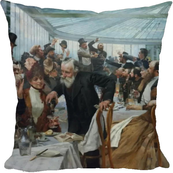 Scandinavian Artists Luncheon at Cafe Ledoyen on Varnishing Day, 1886
