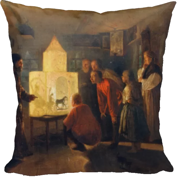 The Magic Lantern, 1876 (oil on canvas)
