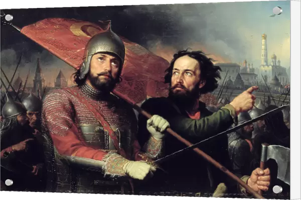 The National Uprising of Kuzma Minin (d. 1616) and Count Dmitry Pozharsky (1578-1642) 1850