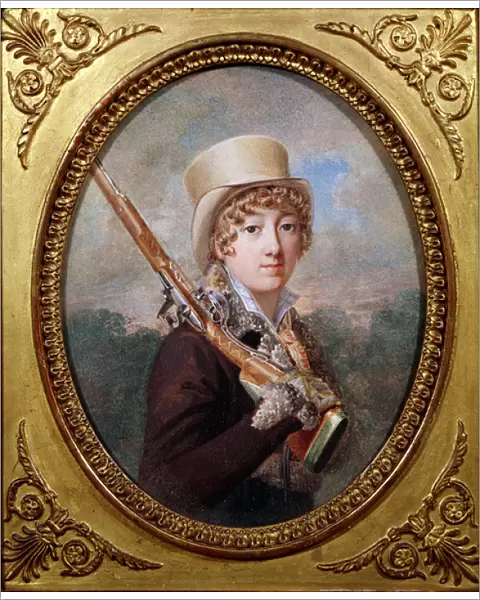 Natalie de Laborde de Mereville, Comtesse Charles de Noailles, in the Park at Mereville, c