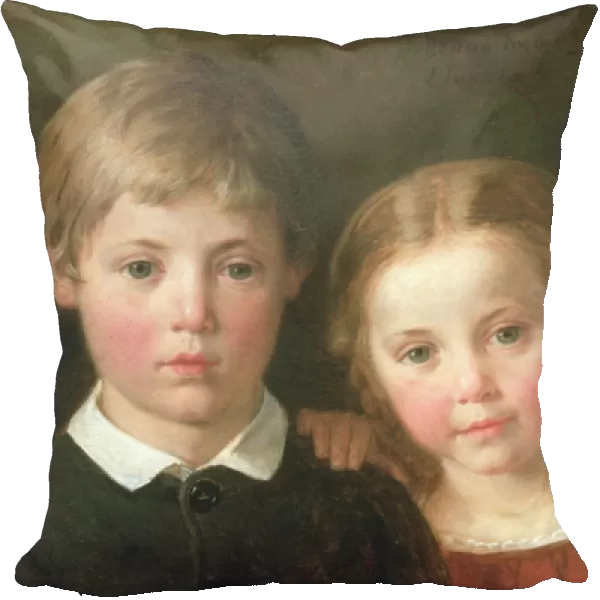 Benno six years and Elna, four years, 1864