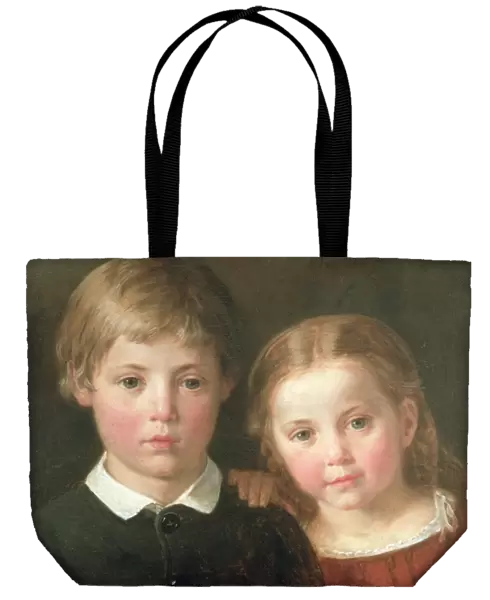 Benno six years and Elna, four years, 1864