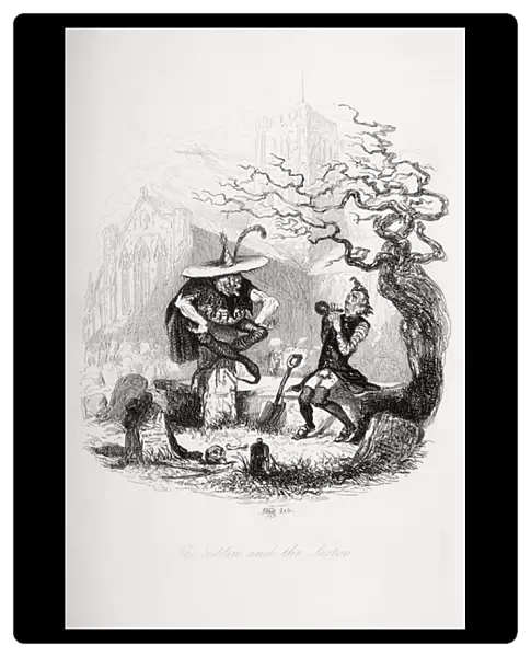 The Goblin and the Sexton, illustration from The Pickwick Papers by Charles Dickens