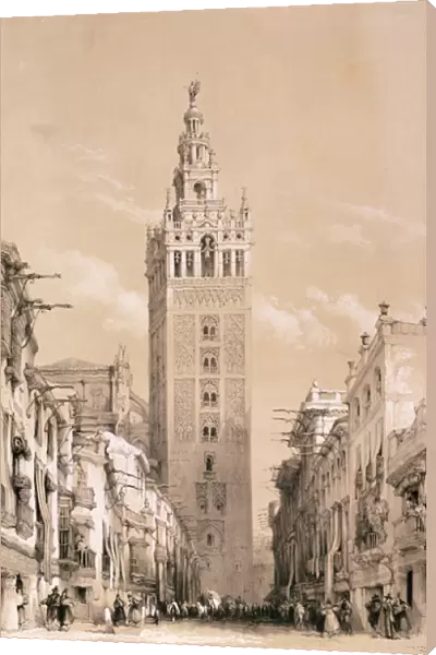 The Giralda, Seville, from Picturesque Sketches in Spain, c. 1832-33 (litho)