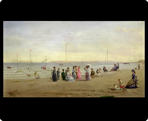 Seaside at Trouville (oil on canvas)