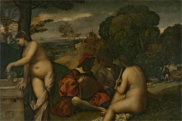 Le Concert Champetre (Open-Air Concert), c. 1510 (oil on canvas)