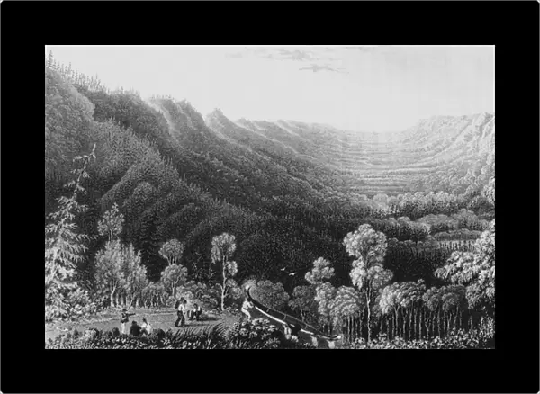 Vale of the Clearwater River from the Methye Portage, 1828 (engraving)