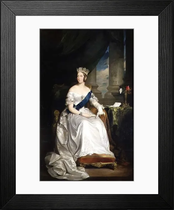 Framed Print : Queen Victoria Print, 1843 Framed Print : Queen Victoria Print, 1843