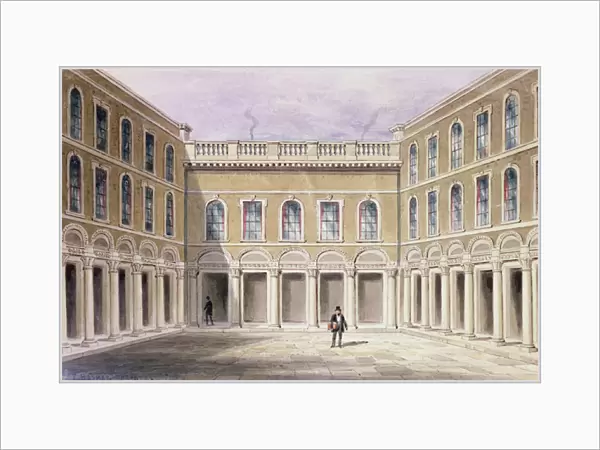 The Inner Court of Drapers Hall, 1854 (w  /  c on paper)