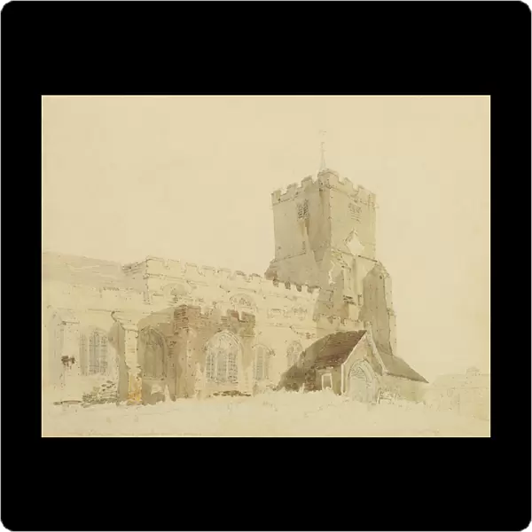 Writtle Church, Essex, c. 1795 (w  /  c over graphite on paper)