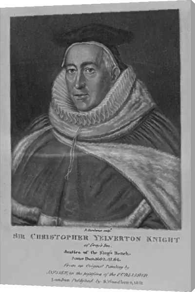 Portrait of Sir Christopher Yelverton, from Characters Illustrious in British Portraits
