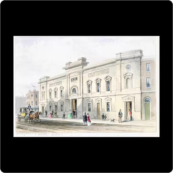 The New Front Astleys Theatre, c. 1846 (w  /  c on paper)