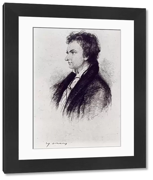 Portrait of William Hazlitt (litho) (b  /  w photo)