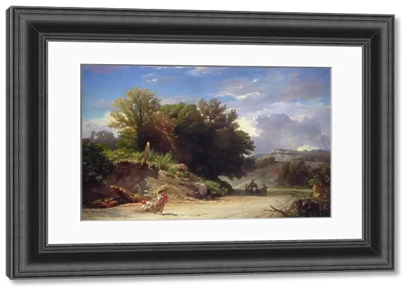 Landscape on the Outskirts of Rome, 1853 (oil on canvas)