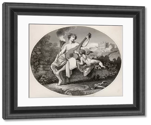 Hymen and Cupid, from The Works of William Hogarth, published 1833 (litho)